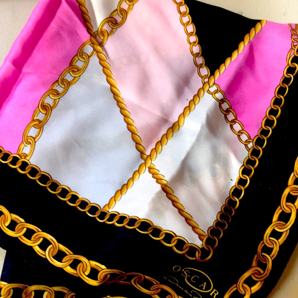 Oscar de la Renta silk scarf